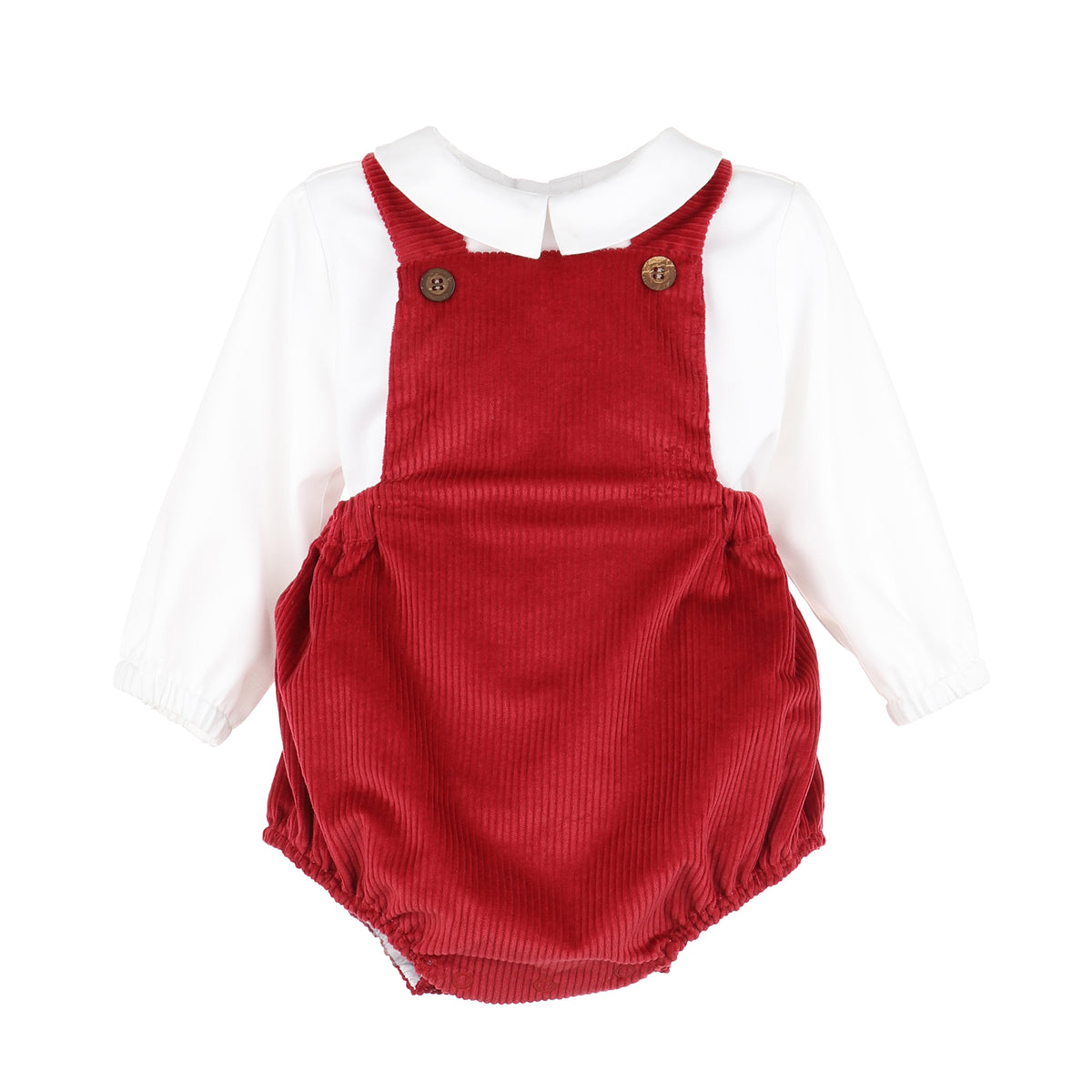 Patrick Plush Cord Cranberry Overall
