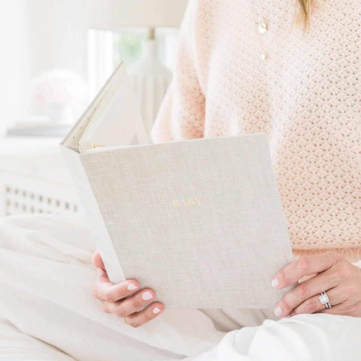 Flax Linen Baby Book