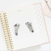 Rose Linen Baby Book