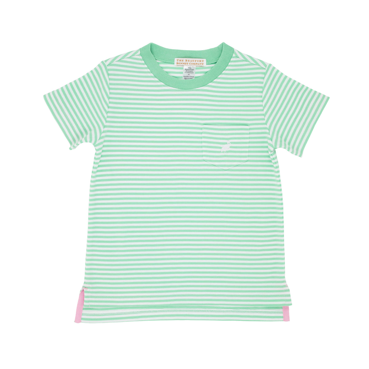 Grace Bay Green & White Stripe Crewneck