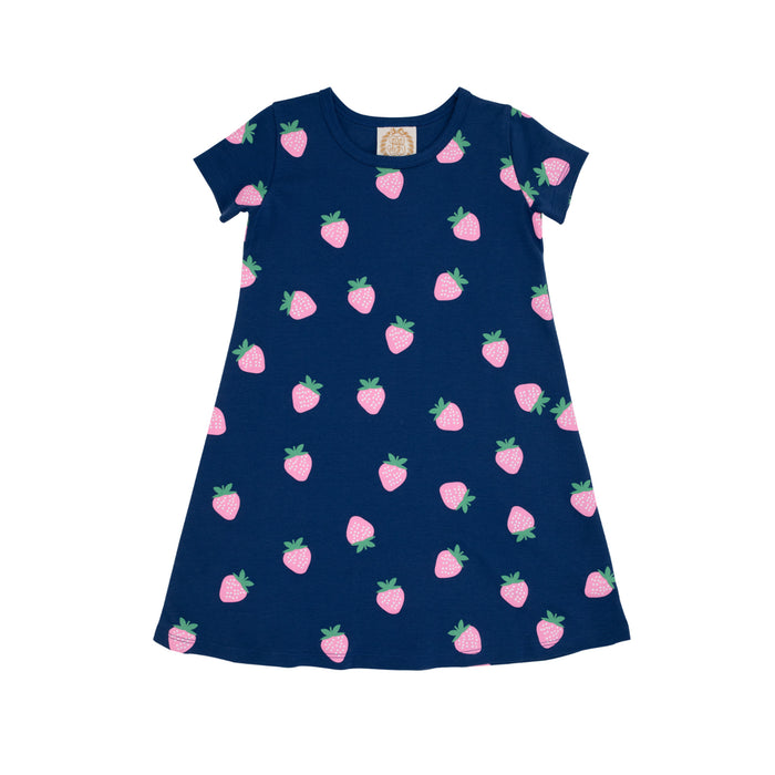 Navy Sanibel Strawberry Polly Play Dress