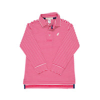 Prim and Proper Polo Richmond Red Stripe