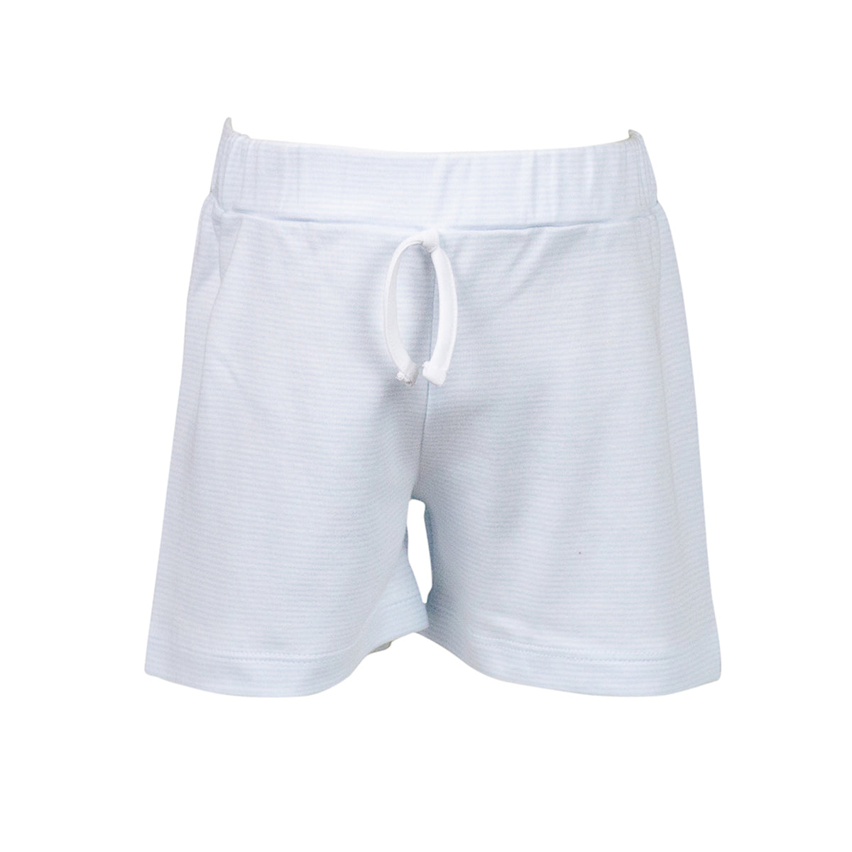 Blue Stripe Pima Cotton Shorts