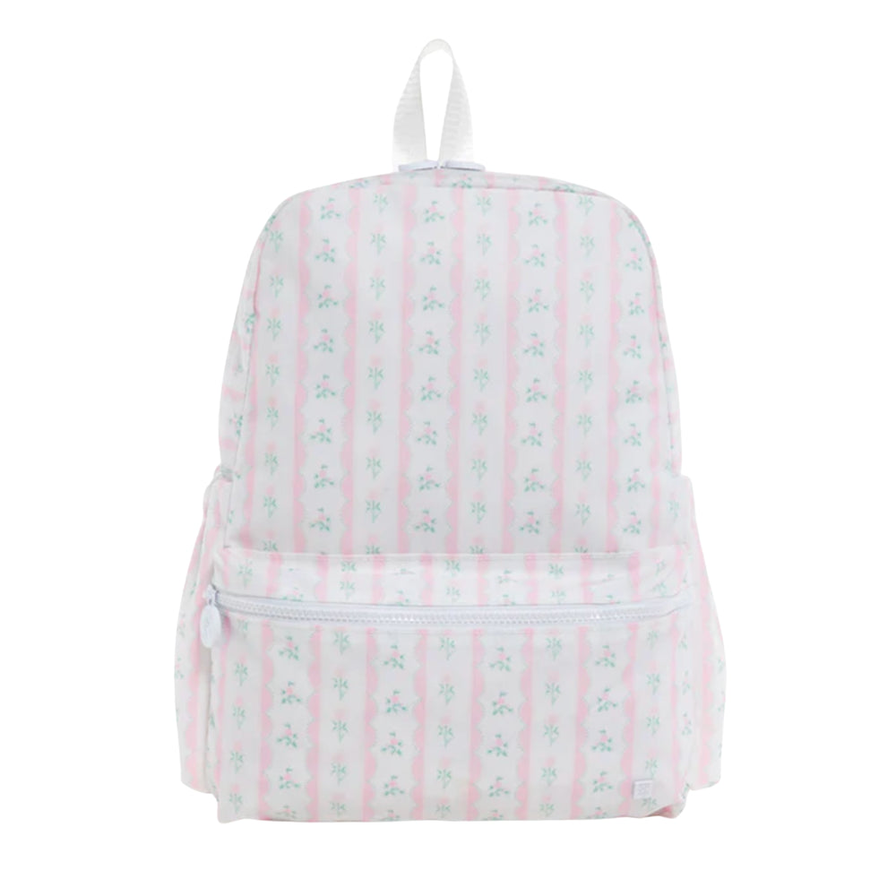 Pink Ribbon Floral Backpack