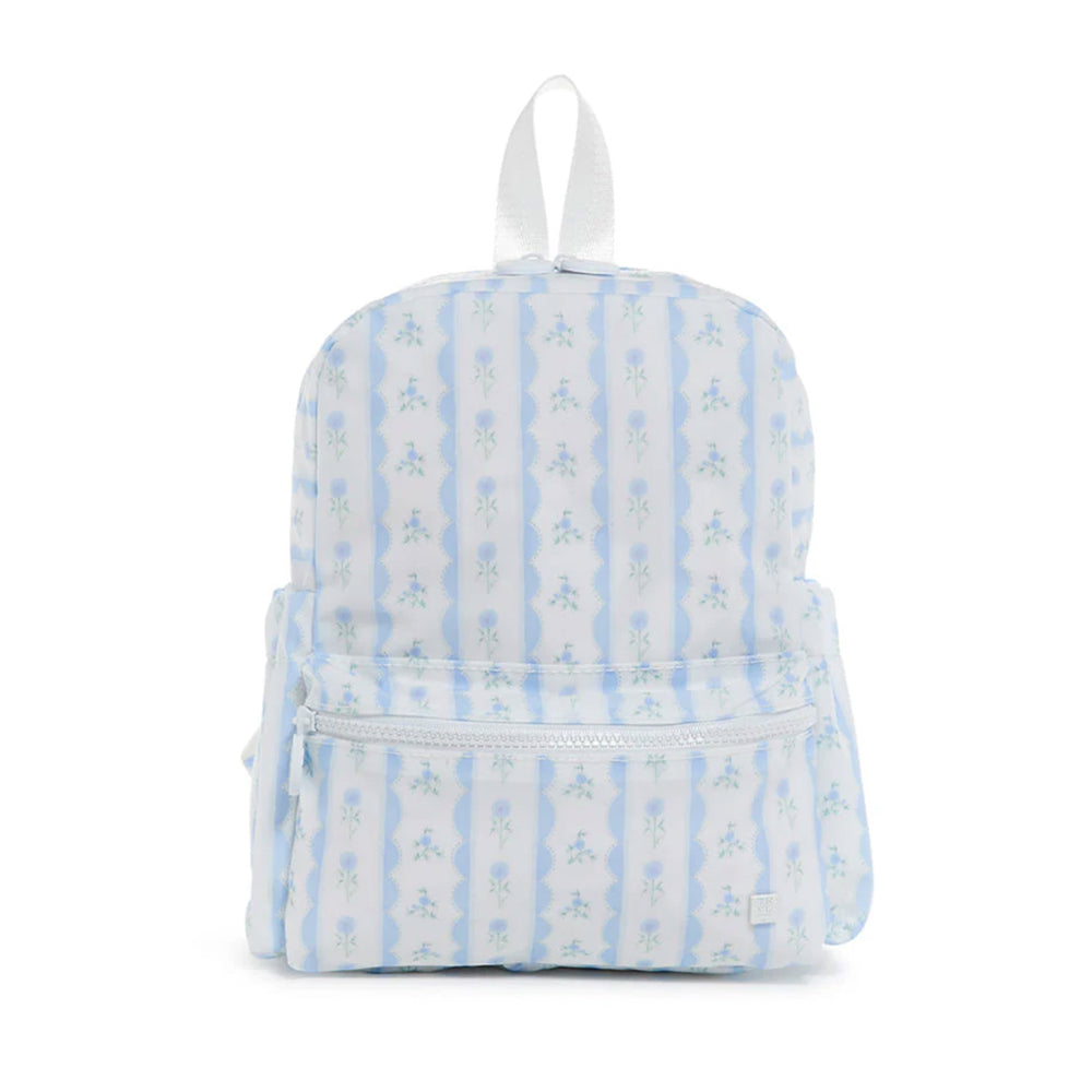blue floral mini backpack Blue Ribbon Floral Mini Backpack – Peaches