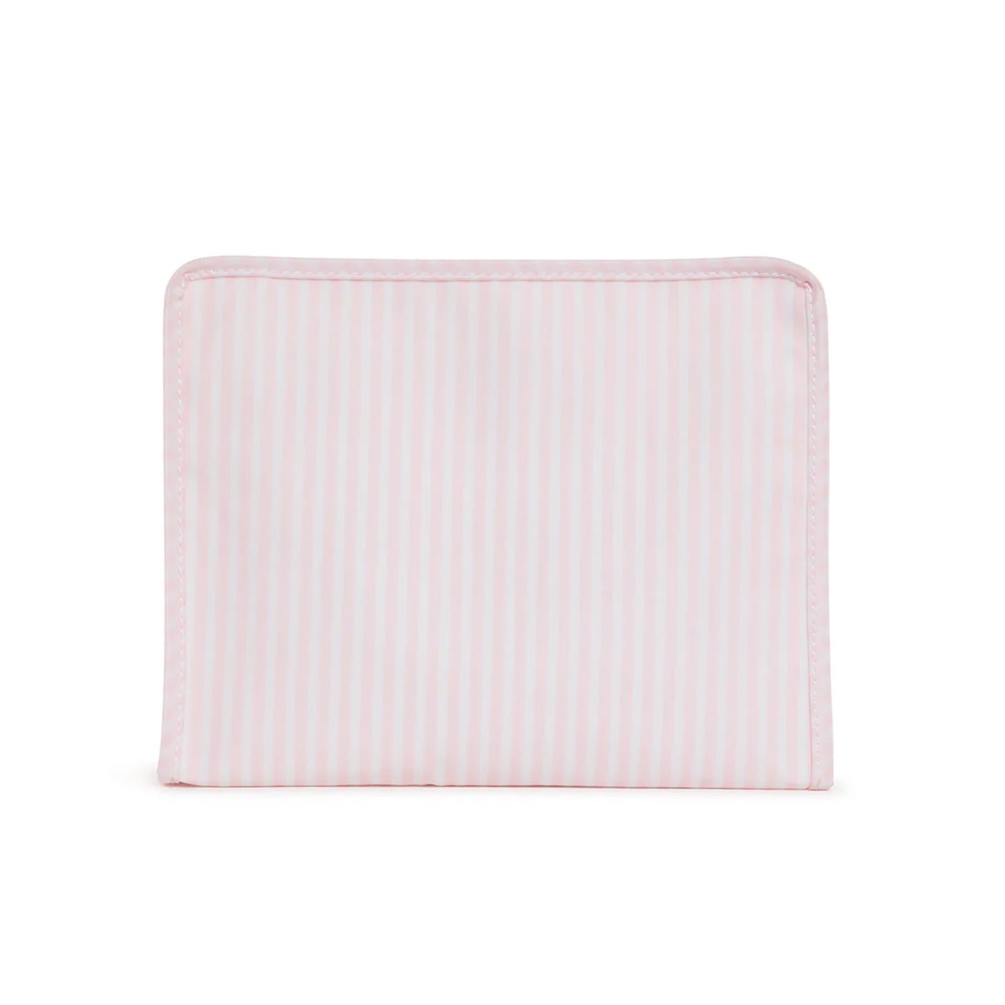Medium Roadie Pimlico Stripe Pink Zip Pouch