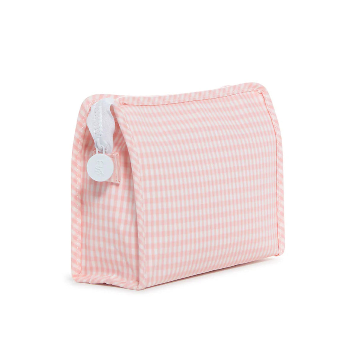 Medium Taffy Gingham Zip Pouch