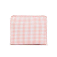 Medium Taffy Gingham Zip Pouch
