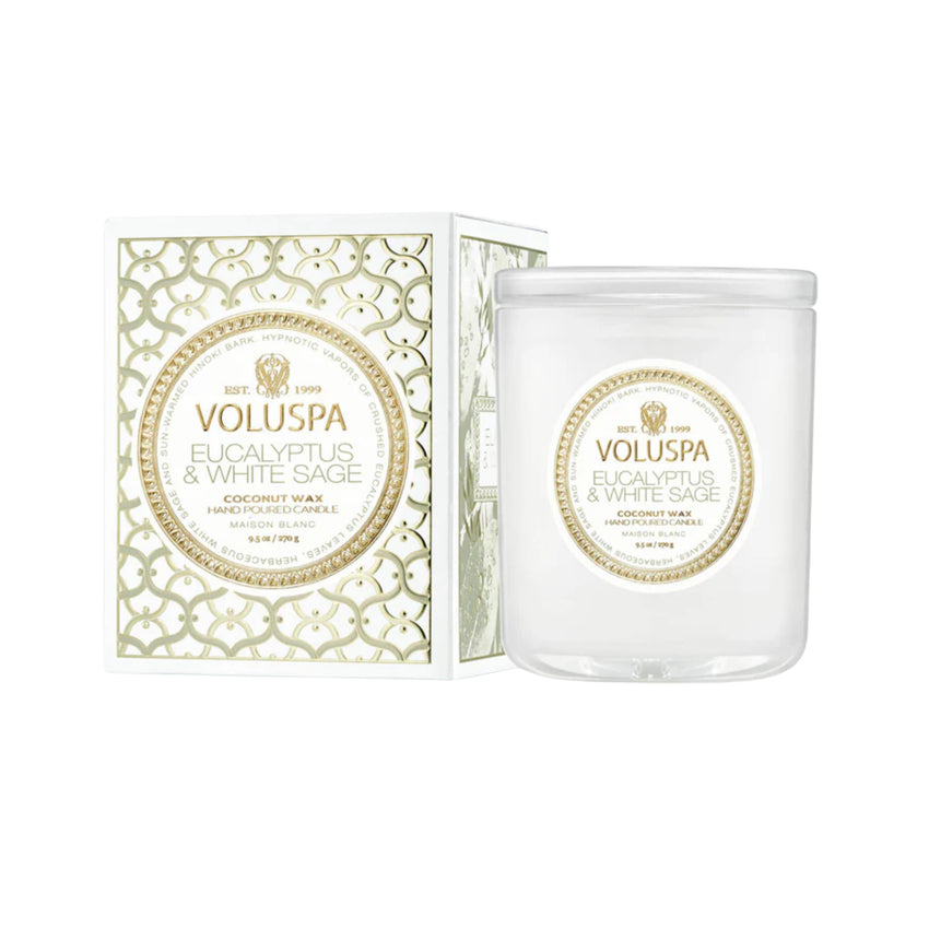 Eucalyptus and White Sage Classic Candle
