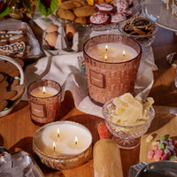 Gingerbread Chalet 3 Wick Hearth Candle