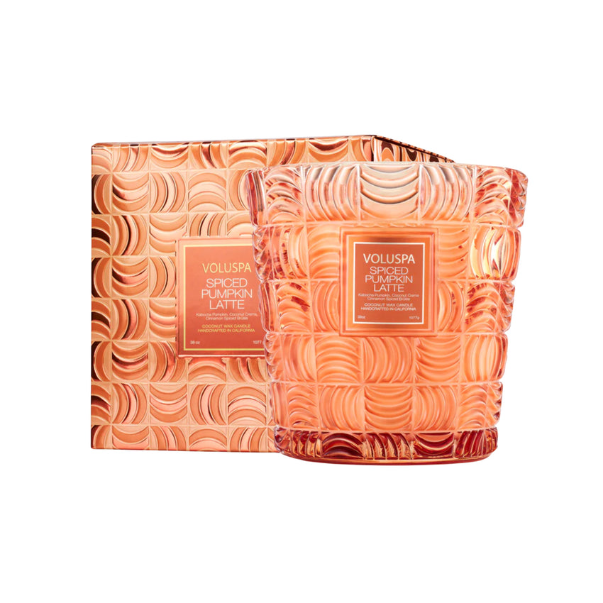 Spiced Pumpkin Latte 3 Wick Hearth Candle
