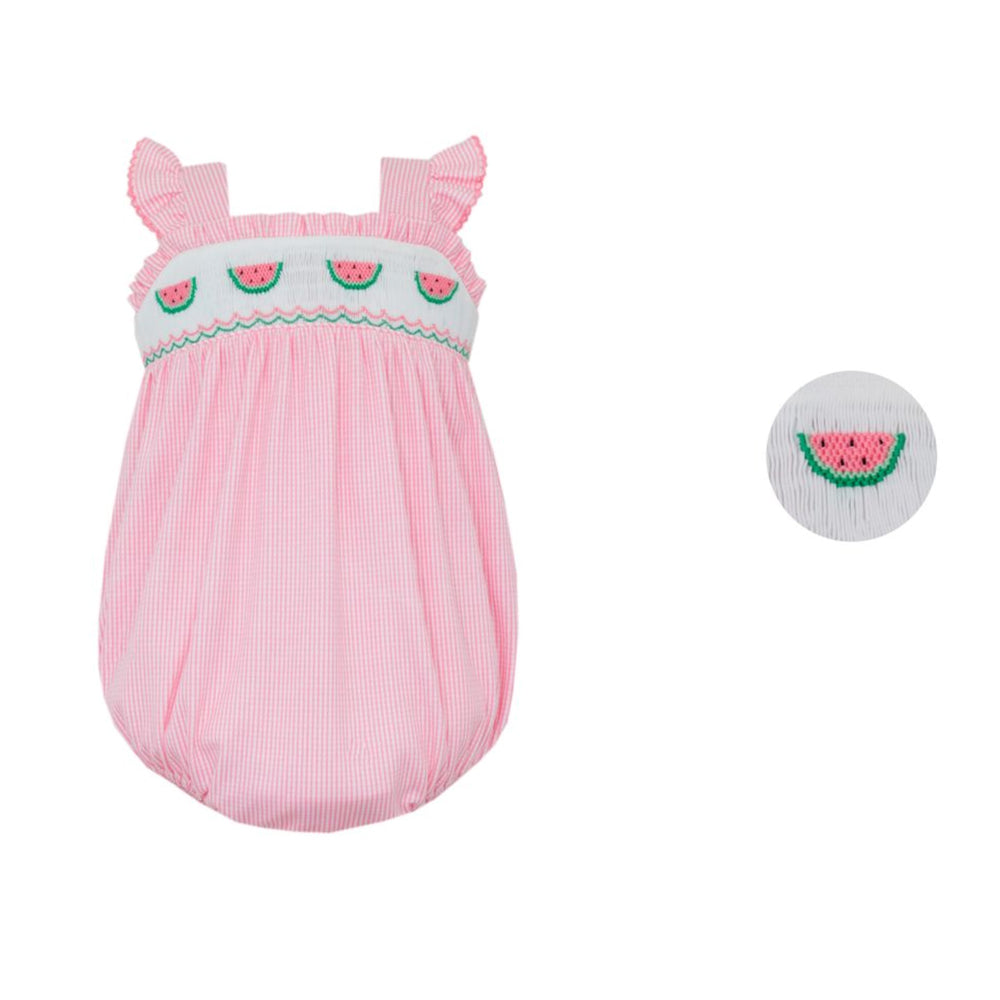Pink Check Bubble with Watermelons