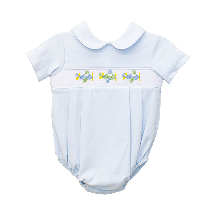 Brandon Airplane Blue Knit Bubble
