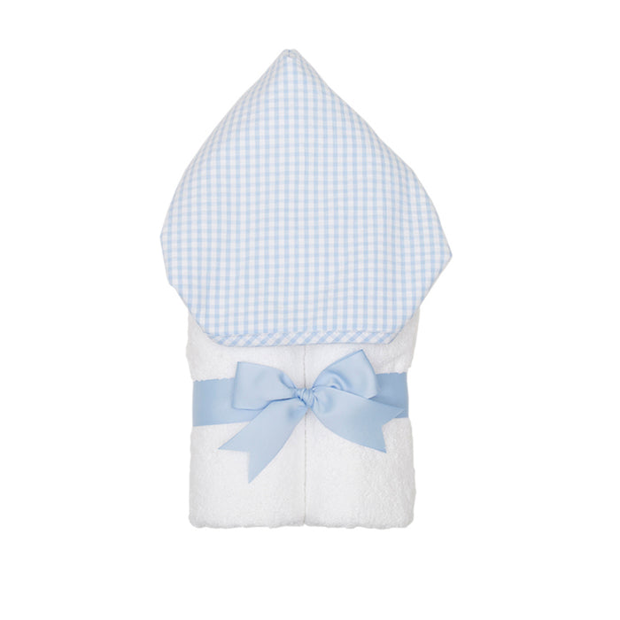 Blue Check Hooded Towel