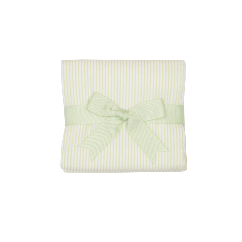 Green Seersucker Burp Cloth