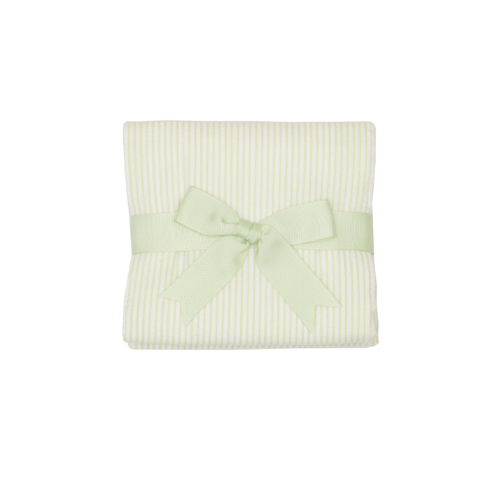 Green Seersucker Burp Cloth
