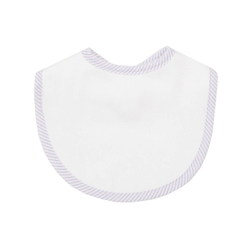 Lilac Seersucker Bib