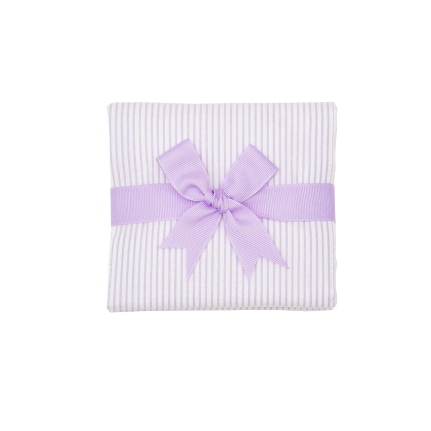 Lilac Seersucker Burp Cloth