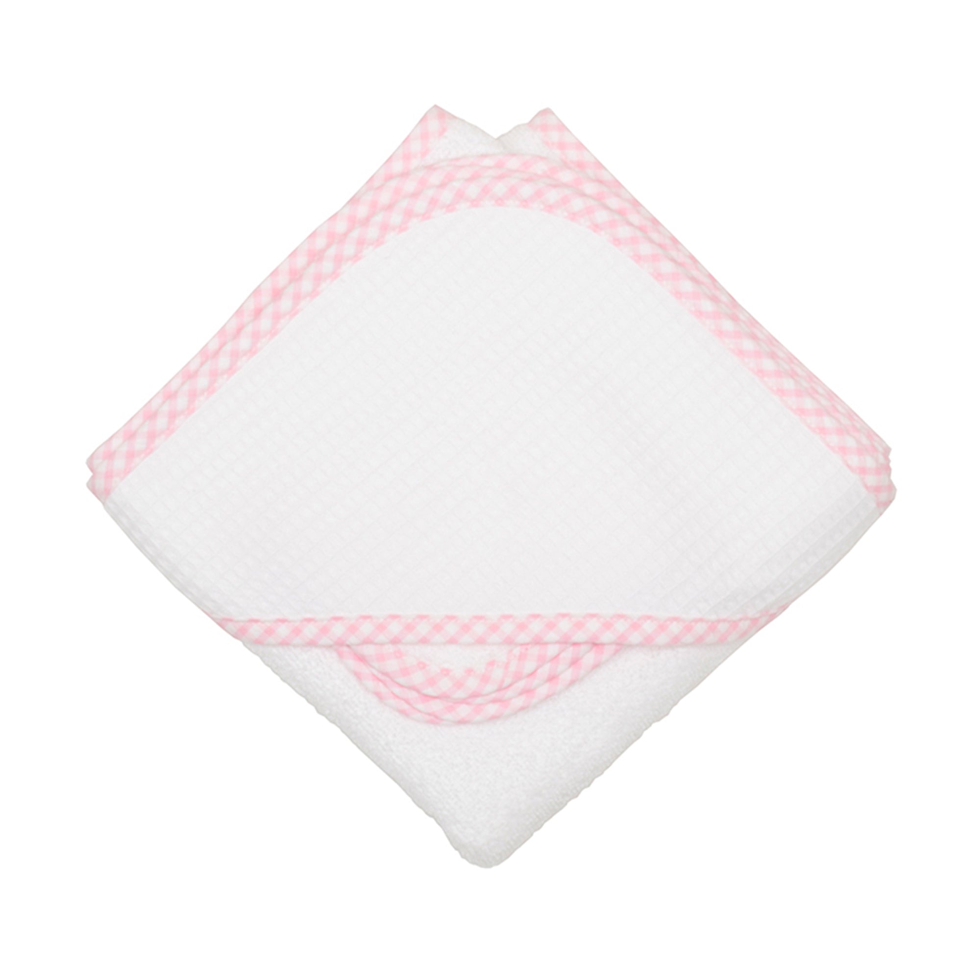 Pink Check Hooded Towel Set