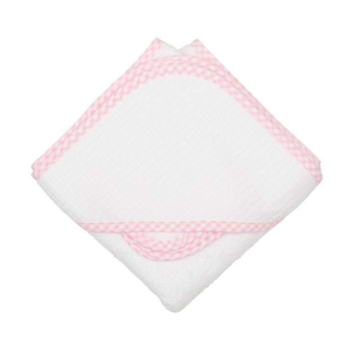 Pink Check Hooded Towel Set