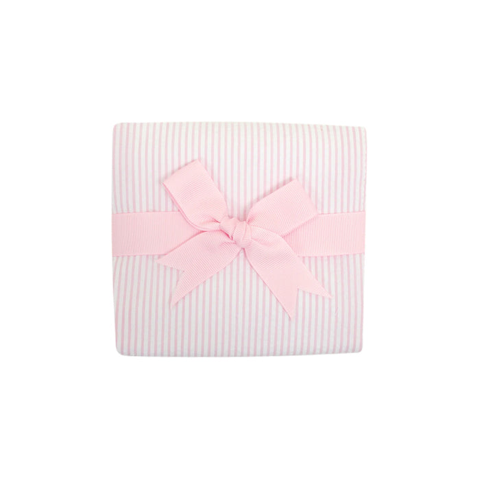 Pink Seersucker Burp Cloth