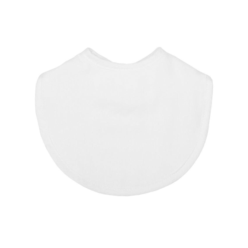 White Seersucker Bib