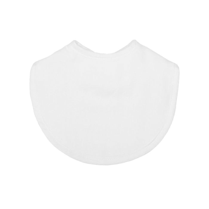 White Seersucker Bib