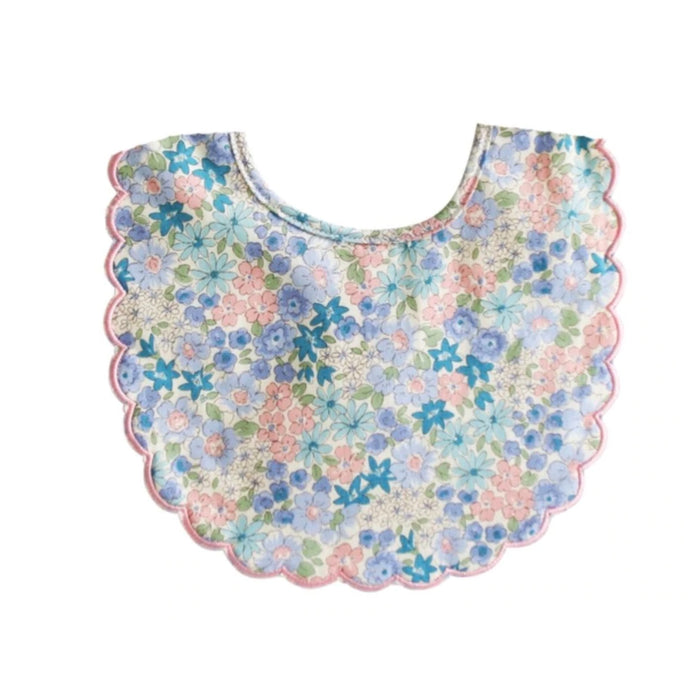 Scallop Bib Blue Liberty