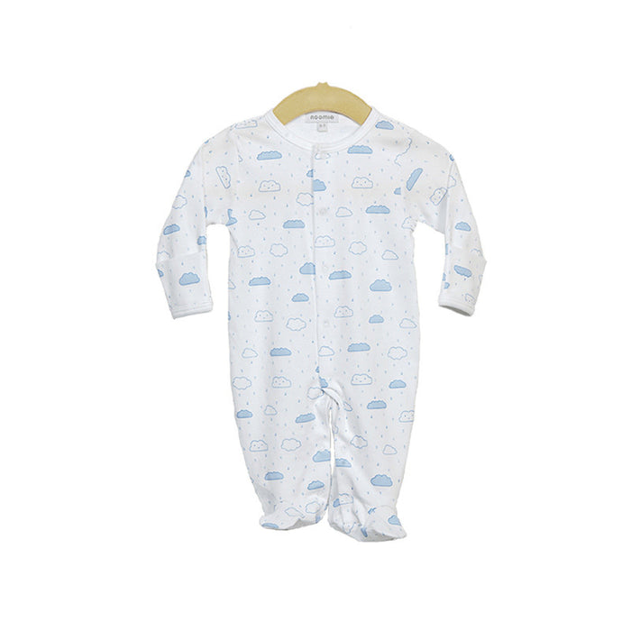 Pima Cotton Blue Cloud Footie
