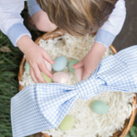Easter Basket Gingham Bow