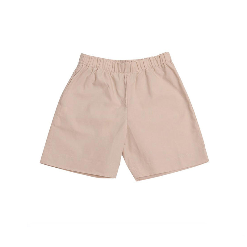 khaki-cotton-poplin-pull-on-shorts