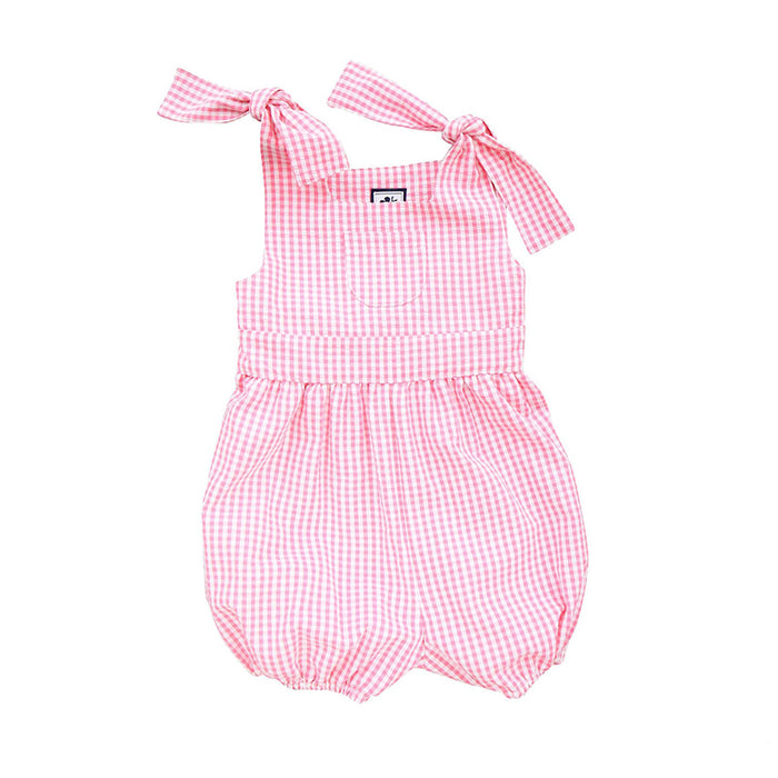 Piper Pink Gingham Romper