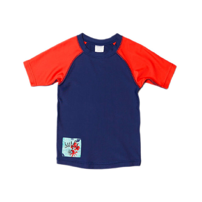 Navy Color Block Rashguard