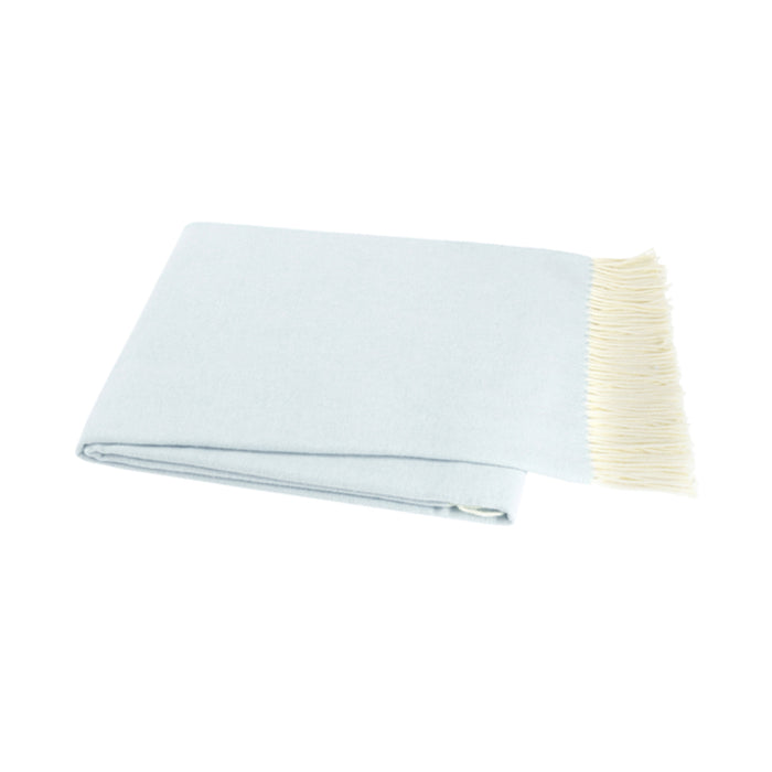 Italian Herringbone Nursery Throw in Baby Blue