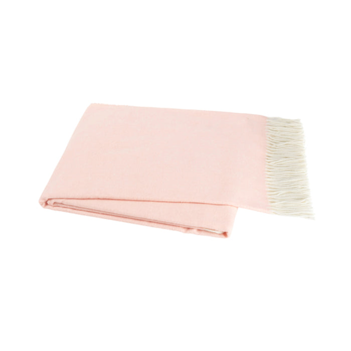 Italian Herringbone Nursery Throw in Blush