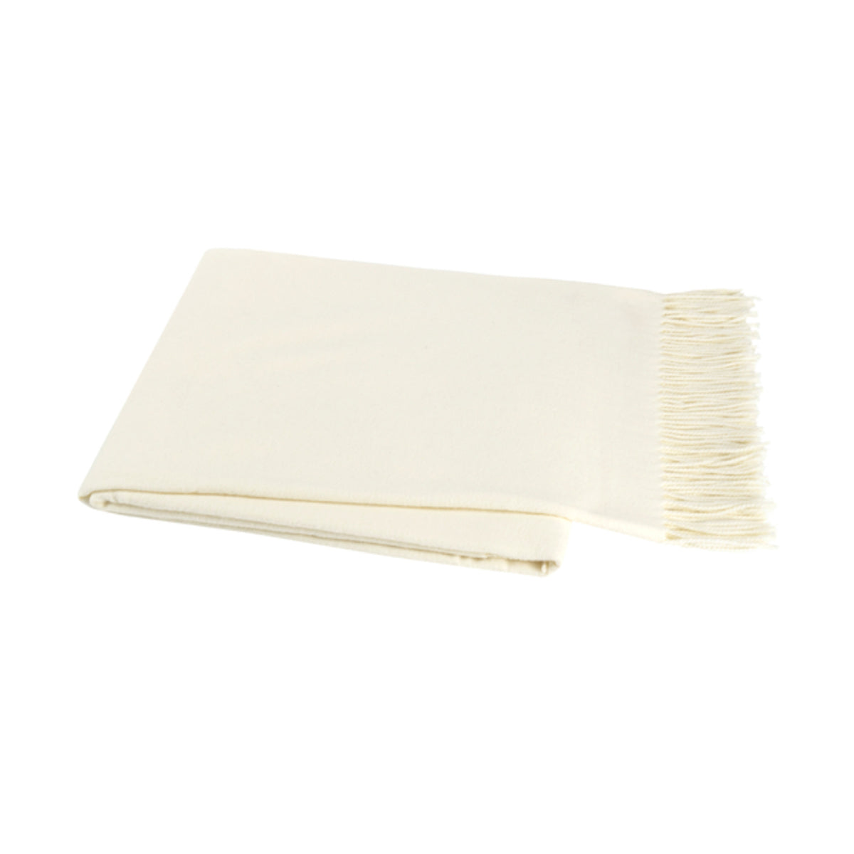 Italian Herringbone Nursery Throw in Ecru