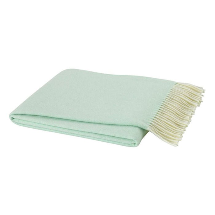 Italian Herringbone Nursery Throw in Mint