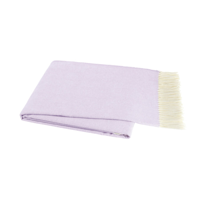Italian Herringbone Nursery Throw in Lilac