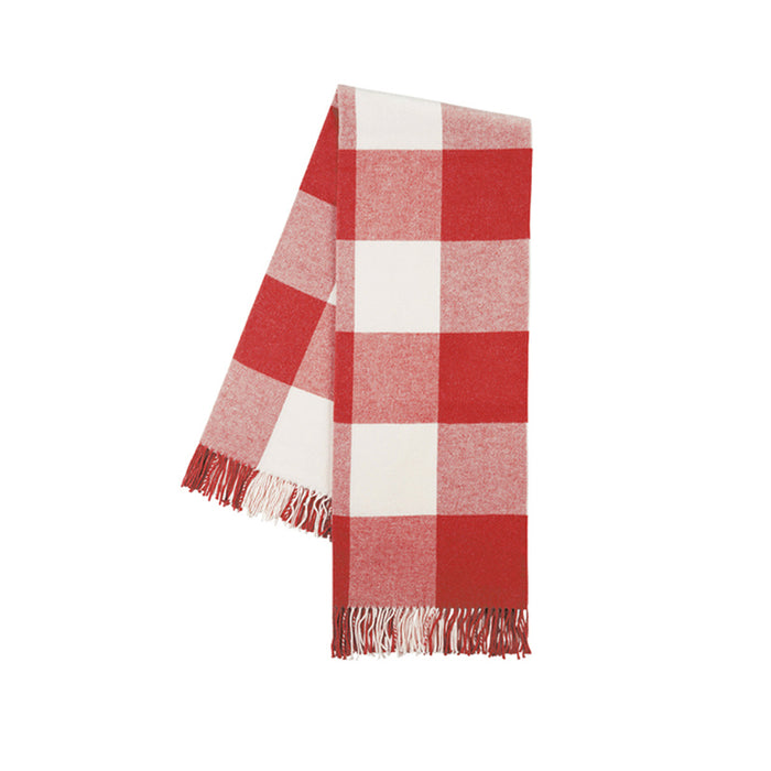 Buffalo Check Throw in Red Poppy