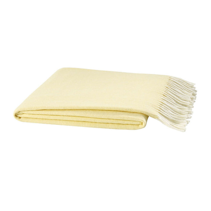 Italian Herringbone Nursery Throw in Butter