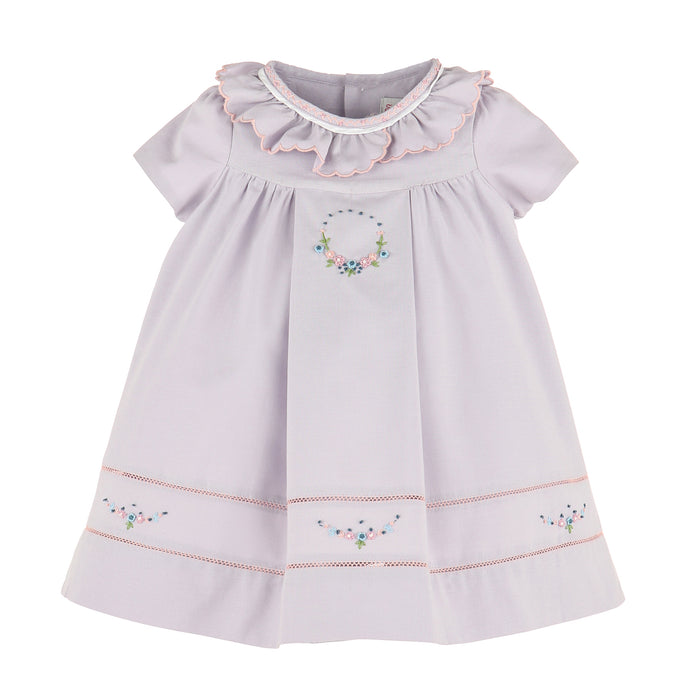 Lilac and Lavender Pie Ruffle Dress