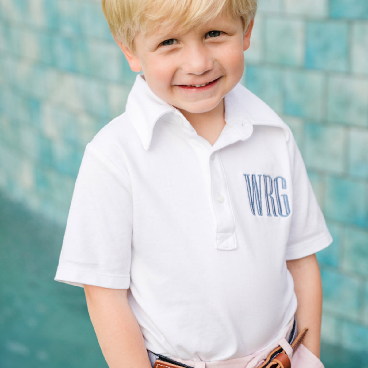 White Pima Cotton Polo