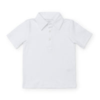 White Pima Cotton Polo