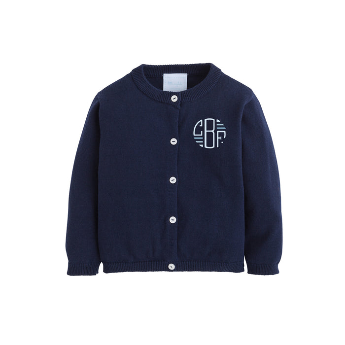 Navy Cardigan Sweater