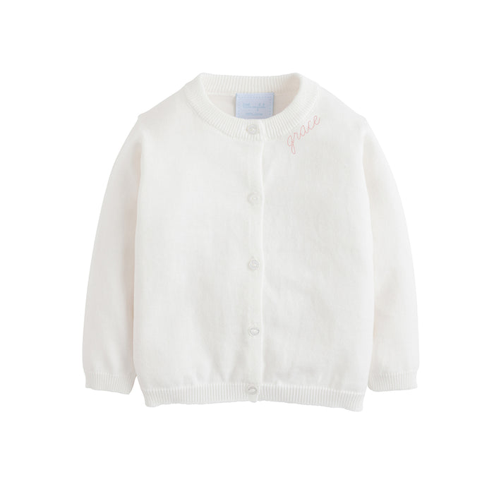 White Cardigan Sweater