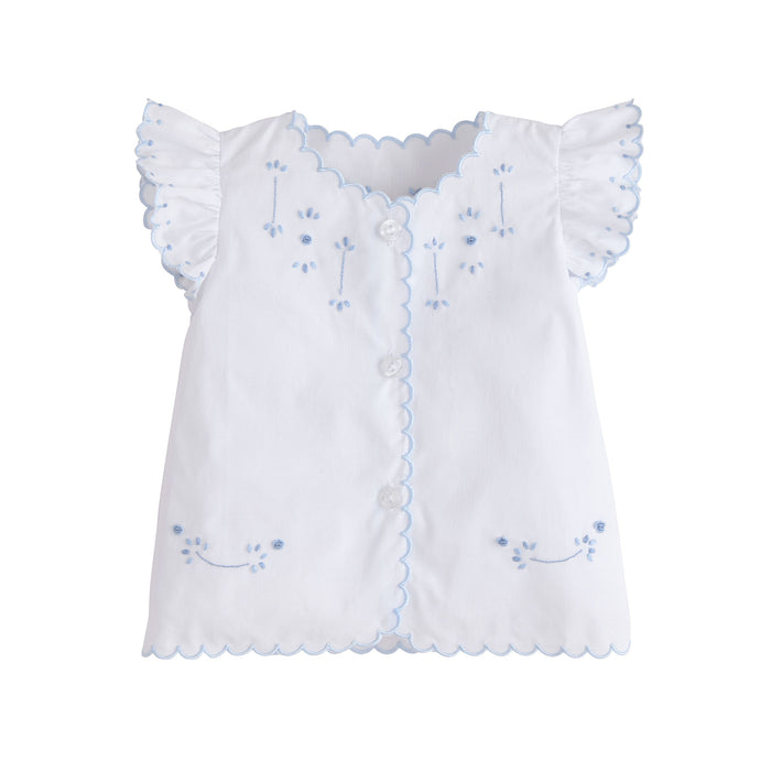 Blue Tea Blouse