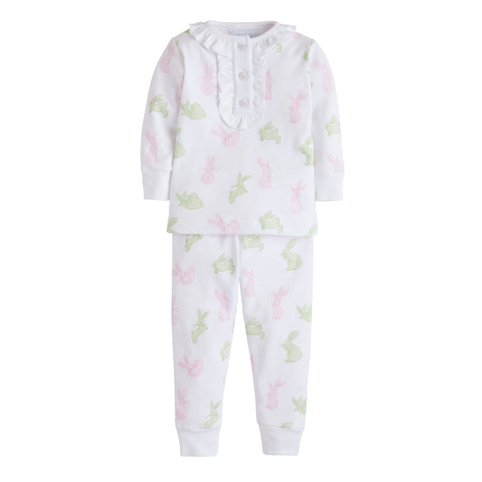 Pink & Green Bunny Jammies