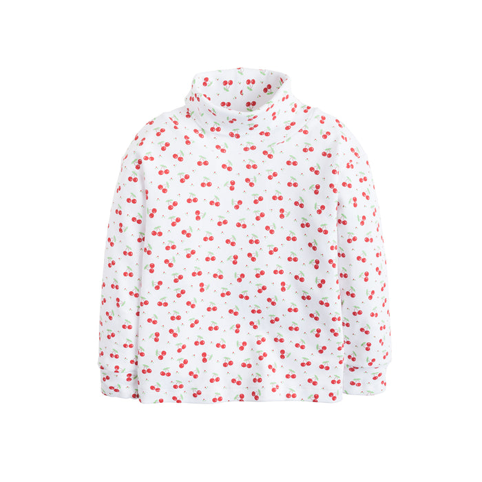 Cherry Printed Turtleneck