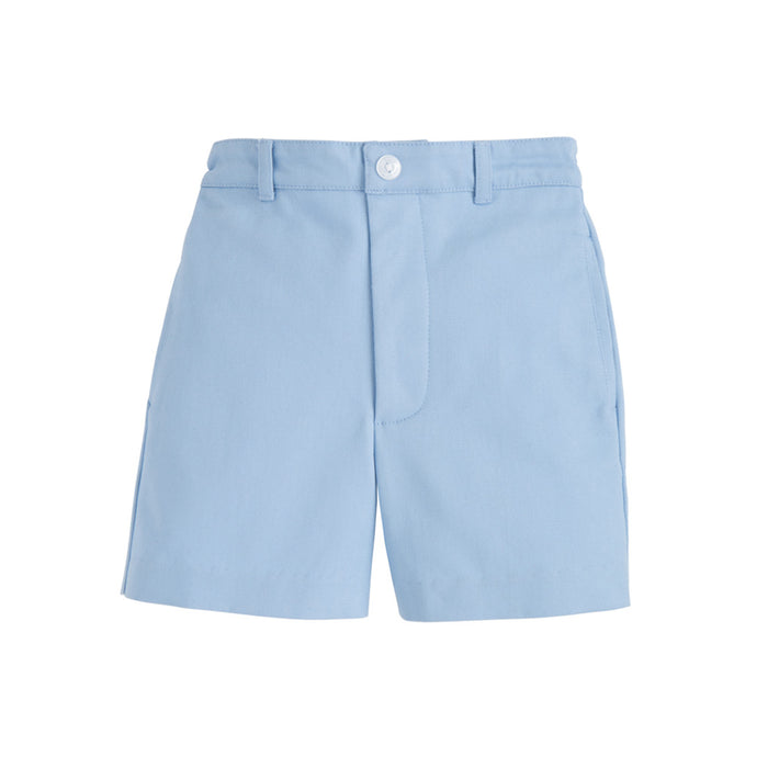 Light Blue Twill Boat Shorts