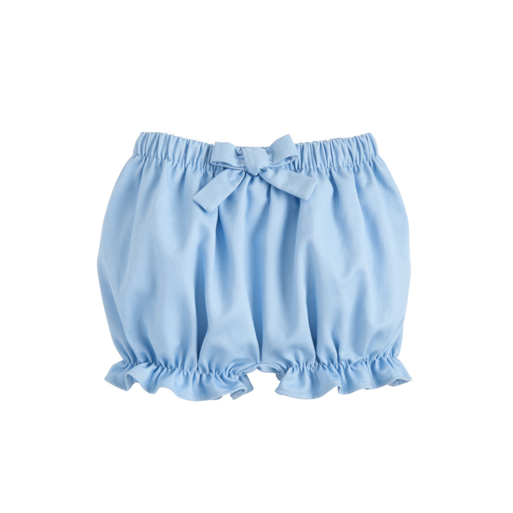 Light Blue Twill Bow Bloomers